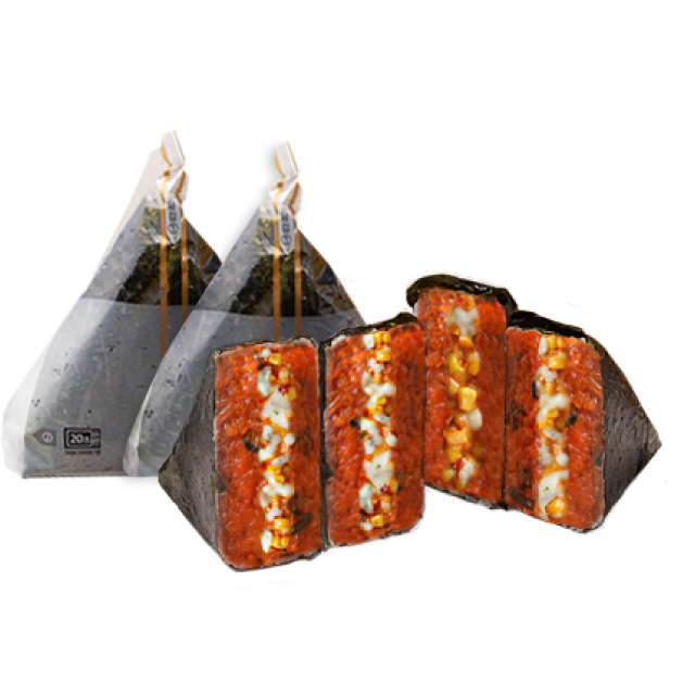 Buldak Corn Cheese Triangle Kimbap