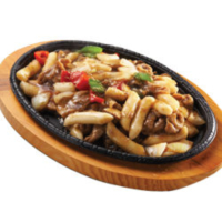 103. Stir-fried Rice Cakes (Beef / Octopus)