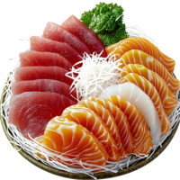 190. Salmon & Tuna Sashimi