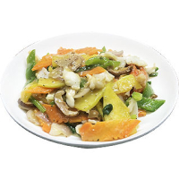 195. Stir-fried Assorted Seafood with Vegetables