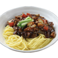 246. Seafood Noodles with Black Soybean Sauce