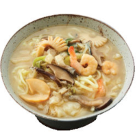 248. White Spicy Noodle Soup with Seafood