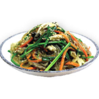 Stir-fried Leek and Glass Noodles
