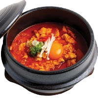 Spicy Soft Tofu Stew with Rice